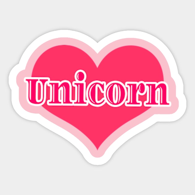 Unicorn Lovers Sticker by Shop Ovov